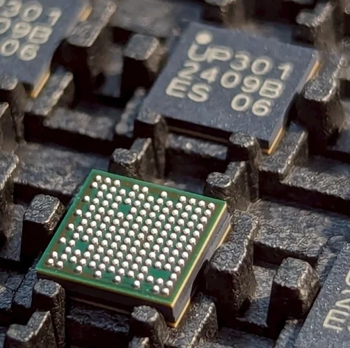 The UP301 MCU includes RISC-V CPUs and AI accelerators.