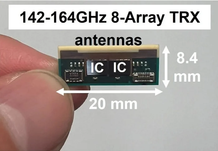 The Tokyo team’s compact 20  mm × 8.4  mm transceiver module
