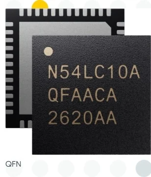 The nRF54LC10A is available in chip-scale and QFN package options for space-constrained IoT designs.