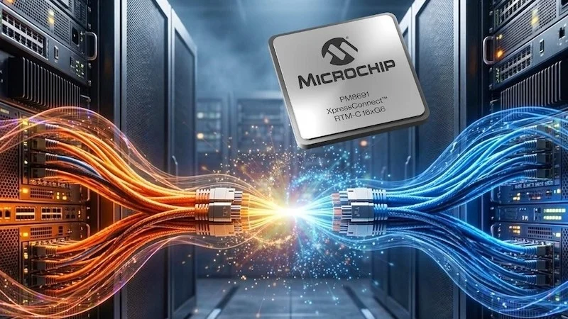 PM8691 XpressConnect RTM-C 16xG6 is a PCIe 6.0/CXL 3.1 compatible retimer chip.